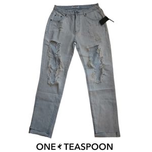 One Teaspoon Diamonde Awsome Baggies Jeans Frayed
